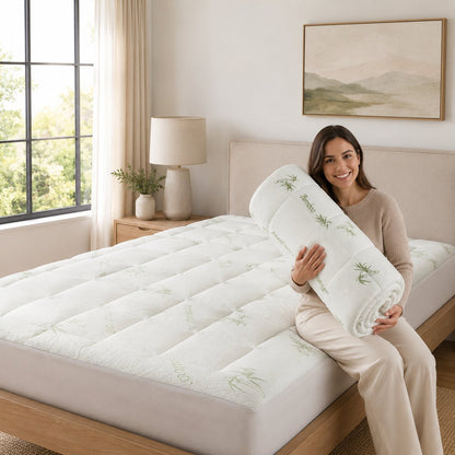 Serenithy™ Bamboo Matress Topper - Improve your sleep without the pricetag of a new mattress