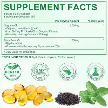 Oil Of Oregano with Black Seed Oil